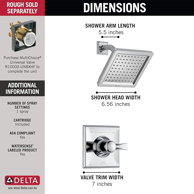 Dryden 14 Series Single-Function Shower Trim Kit