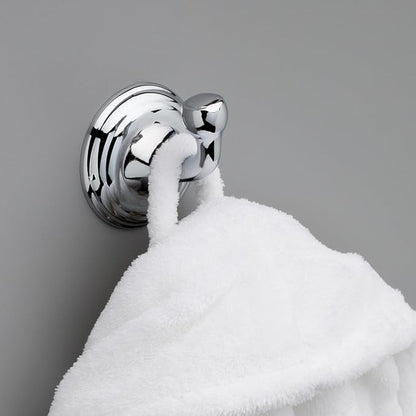Delta Windemere (1-Pack) Towel Hooks Polished Chrome Single Bathroom Hooks Wall Mounted for Robes & Towels Hand Towel Hook Holder Kitchen, Bathroom Accessories 70035