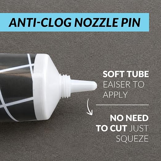Premixed Tile Grout Repair - Dark Gray 2-Pack (17.6oz/500g) | Acrylic sanded formula, for bathroom shower kitchen tile, water-resistant, 24-hour cure, 58 sq ft, value 2-pack
