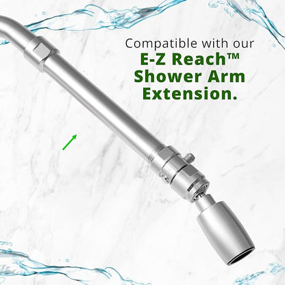 High Sierra® - CLASSIC™ Solid Lead-Free Metal 2.0 GPM Award Winning. High Pressure Shower Head with Trickle Valve. Patented Nozzle Never Clogs - Polished Chrome Finish