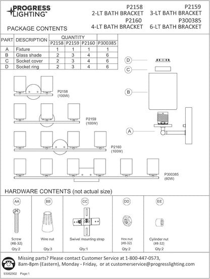 Progress Lighting Replay Collection 6 Light Bathroom Vanity Light, Modern Bath Lighting Fixture with Etched White Glass Shades for Over The Mirror, Reversible Mounting, Polished Nickel