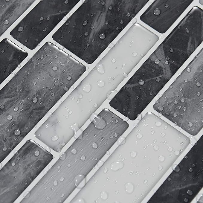 Art3d 10-Sheet Self-Adhesive Tile Backsplash for Kitchen, Vinyl Decorative Marble Tiles, 30 * 30cm | Strong Adhesion, Lightweight, Cuttable, Waterproof, Fadeless, Crack Resistant, for Kitchen, Bedroom, Ideal for Recently Moved
