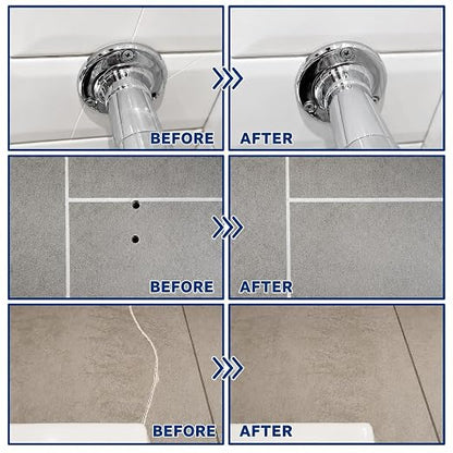 Tile Repair Kit, Ceramic & Porcelain Tile Chips & Cracks Repair-Color Match | Strong-Bond Epoxy Filler for Floor, Wall & Shower Tile, Acrylic & Fiberglass; Repairs Holes, Chips, Cracks & Scratches