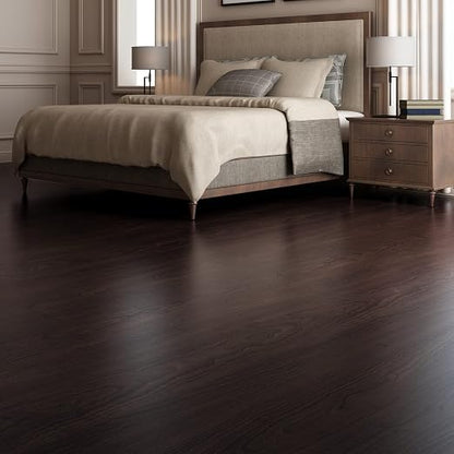 Art3d 36-Pack Wood Texture Peel and Stick Vinyl Flooring Tiles, Brown Stone | 18 & 54 sq.ft Options, Rigid Surface Hard Core, Waterproof, Self-Adhesive, Impact Resistant, Fit Indoor Household Spaces