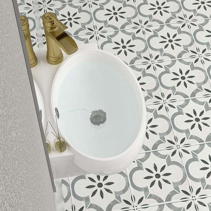 Mocoloo Wall Mounted Bathroom Sink Right Corner Floating Sinks with Faucet Hole 16" White ADA Compliant Ceramic Bathroom Sink Wall Hung Porcelain with Overflow Hole Hand Basin
