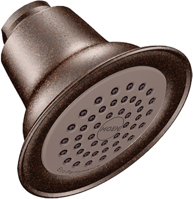 Moen Eco-Performance One-Function Shower Head 6303ORB, Oil-Rubbed Bronze
