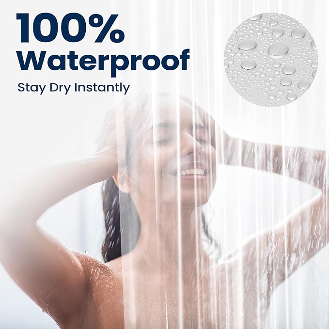 downluxe Shower Curtain Liner, PEVA Plastic Shower Liner with 3 Magnets, 72" x 72" Waterproof Bathroom Curtain, Extra Heavy Clear, 1 Pack