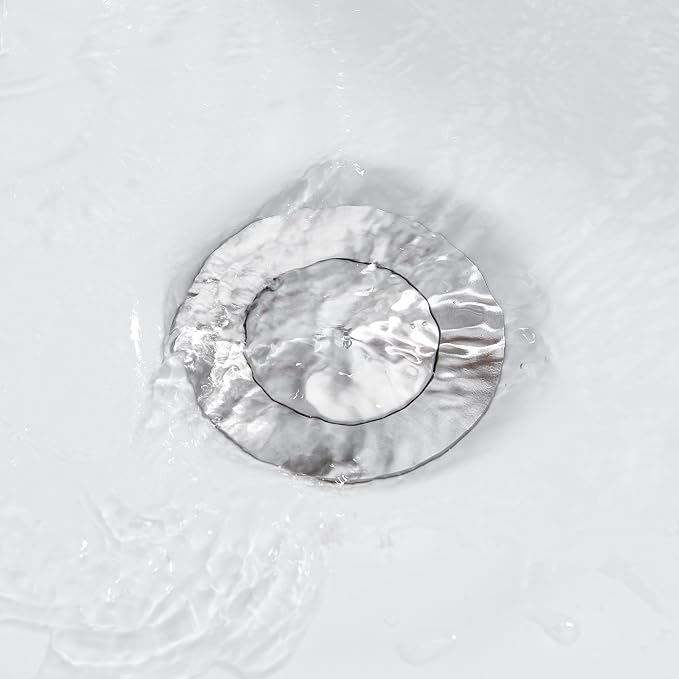 Pop up Sink Drain Stopper for Bathroom Vessel Vanity Sink Art Basin Brushed Nickel, Small Cap with Overflow, Metal Pop up Drain Strainer with Detachable Basket Stopper | Pop Up Drain, Made of Metal, Small Cap, with Detachable Basket Stopper, Drain Fast...