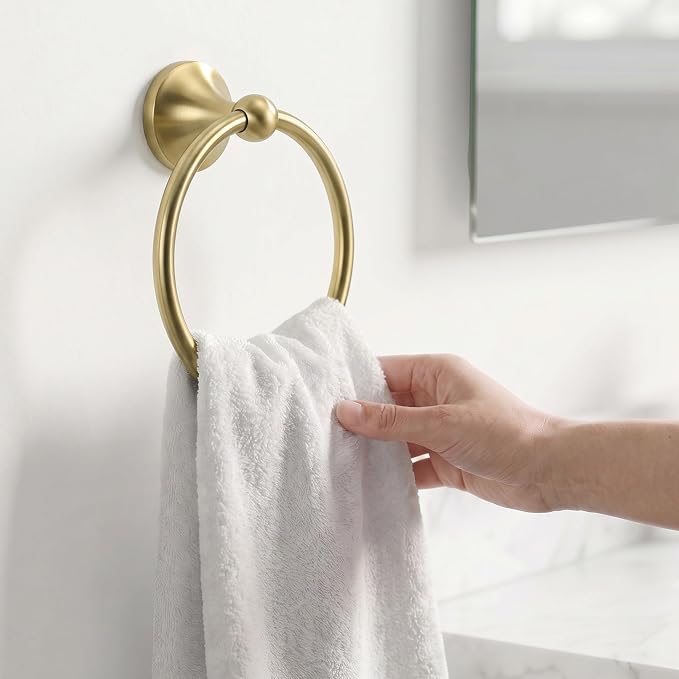 24-Inch Wall Mounted Towel Racks for Bathroom, 4-Piece Towel Bar Set | Rust-Resistant SUS 304 Stainless Steel, 4-Piece Towel Bar Set, Space-Saving Design, Easy Mount for Bath Towel Storage Home