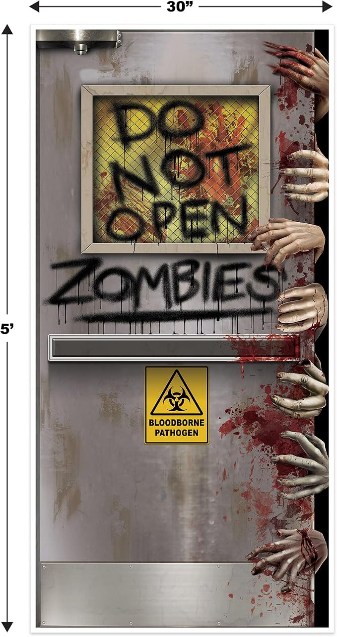 Beistle - Zombies Lab Door Cover - Standard