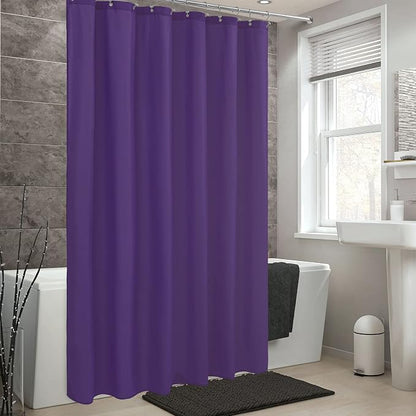 ALYVIA SPRING Waterproof Fabric Shower Curtain or Liner Royal Purple, 72x72 | 3 Magnets, Soft Cloth & Hotel Quality, Machine Washable, Light-Weight, Standard Size