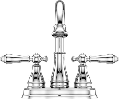 Pfister Sonterra Bathroom Sink Faucet, 4-Inch Centerset, 2-Handle, 3-Hole, Polished Chrome Finish, LFWL245PC