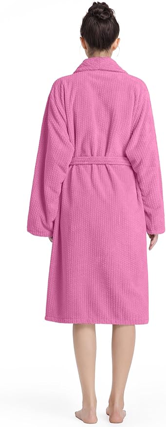 Plush Bath Robes For Women After Shower,Soft Long Towel Robe,Quick Dry&Warm Womens Bathrobe