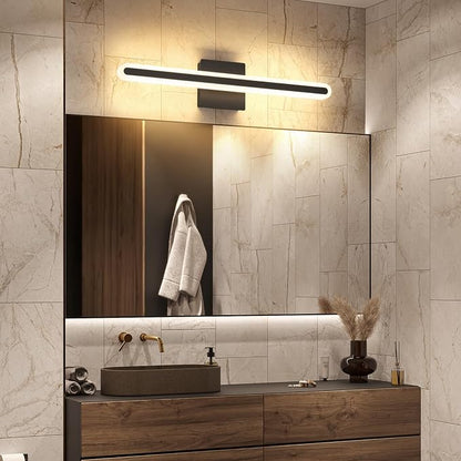 Modern Bathroom Black Vanity Light, 5CCT Dimmable Bathroom Light Bar | LED Vanity Lights Above Mirror 23.6 Inch 20W Makeup Mirror Lights