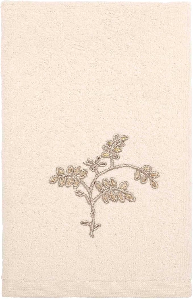 Avanti Linens - Fingertip Towel, 100% Soft & Absorbent Cotton Towel, Nature-Inspired Home Decor (Willow)