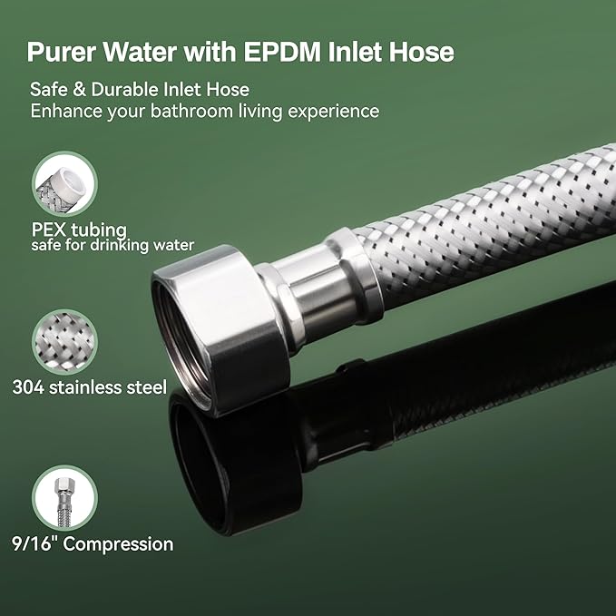 Single Handle Bathroom Faucet for 1 or 3 Hole with Deck Plate, Durable Brass Body, Leak-Free Cartridge, Hot/Cold Water Mixer, Easy Install, Luxury Matte Black Sink Faucet Single Hole for Vessel Vanity