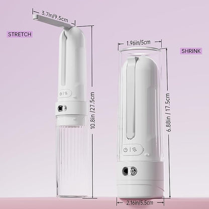 Portable Bidet for Travel | Bathroom - Rechargeable Electric Bidet Sprayer with 3 Pressure | Waterproof for Ultimate Personal Hygiene Cleaning at Home Office and Camping (White)