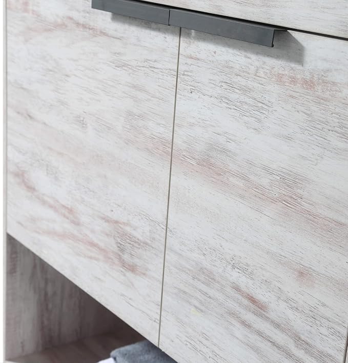 Phoenix 30 Inch Bathroom Vanity with Sink – Modern Design, Soft-Close Doors, Storage Drawers, Durable Build – Rustic Vanity for Small Bathrooms (Full Assembly Required)