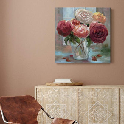 Renditions Gallery Rose Society Wall Art, Premium Gallery Wrapped Canvas Decor, Ready to Hang, 10 in H x 10 in W, Made in America Print