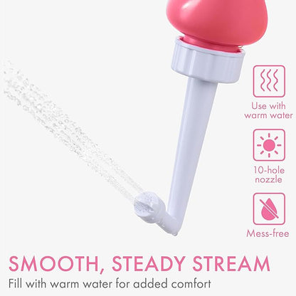 Peri Bottle - Postpartum and Perineal Care - Portable Travel Bidet Sprayer for Women or Men - Handheld Jet Spray Bottle for Toilet - New Mom After Birth Recovery Essentials Feminine Care 2-pack