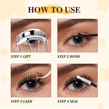 QUEWEL Lash Clusters Kit, 320Pcs 60D+80D Lash Cluster Eyelash Extensions | Mix 12-18mm 3D Eyelash Clusters with Lash Bond and Seal and Lash Tweezer Easily Create 3D Lashes Clusters at Home(60+80D Kit)