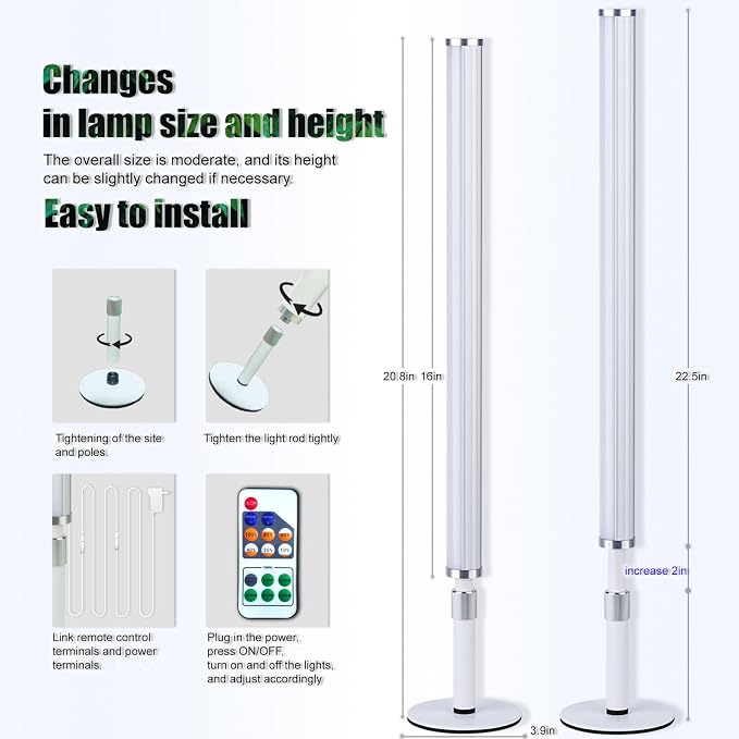 LED Vanity Lights for Mirror, Ultra bright/RA90/6000K/Dimming/Timer Makeup Lights, Height Adjustable 12V/18W Fill Light for Mirror, for Make up, Photography, Video Recording Conference Lighting