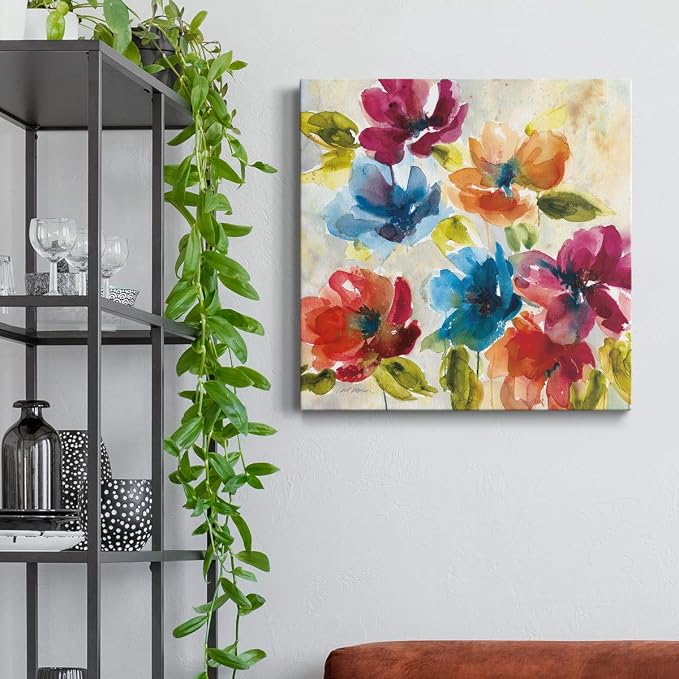 Renditions Gallery Color My World Wall Art, Premium Gallery Wrapped Canvas Decor, Ready to Hang, 16 in H x 16 in W, Made in America Print