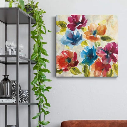 Renditions Gallery Color My World Wall Art, Premium Gallery Wrapped Canvas Decor, Ready to Hang, 16 in H x 16 in W, Made in America Print
