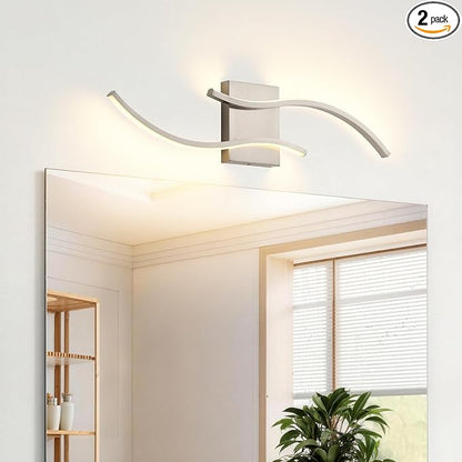 KARTOOSH Hardwired LED Vanity Lights for Bathroom | 2 Pack 23.6 Inch, 3CCT Dimmable, Waterproof, Rustproof, Bathroom Light Fixtures Over Mirror