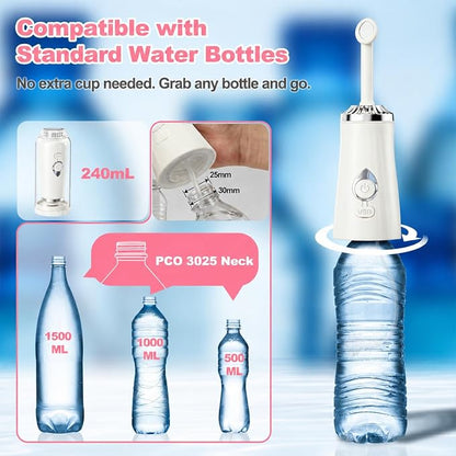 Portable Bidet for Travel - IPX7 Waterproof & 4 Spray Modes | 2 Quick‑Detachable Nozzles, Electric Handheld Bidet for Women, Compact Design for Home Travel Postpartum Personal Hygiene