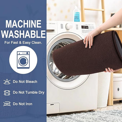 OLANLY Memory Foam Bathroom Runner Rugs 50x30, Absorbent Long Mat, Brown | Soft Quick Dry Bath Rugs, Non-Slip Carpet, Machine Washable Mat for Bathroom Floor, Tub and Shower, Home Decor Accessories