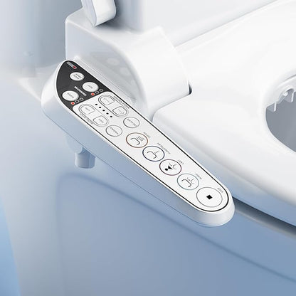 Lotus Bidet Seat ATS-909 Round with Enema Wash (Purestream) for constipation relief, Heated Seat, Multi Modes Wash, Air Dryer, Deodorizer, Easy DIY Installation, Made in Korea