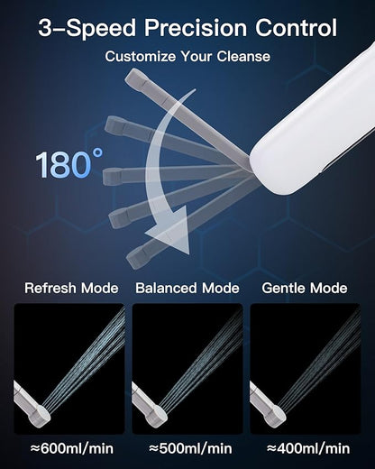 2026 Upgraded Portable Bidet for Travel – High-Pressure Electric Handheld Sprayer, 380ml, Rechargeable 800mAh Battery-Powered, for Women, Men & Babies