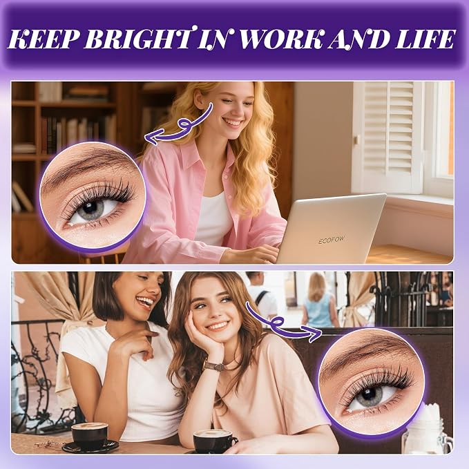 B&Q Wispy Lash Clusters Kit, Natural 02, Individual False Eyelashes Extension Set, Undetectable Natural Look for Effortless Day-to-Night Beauty, from Office Elegance to Date Night Glamour(8-16mix)