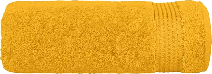 Elegant Comfort Premium Turkish Cotton 1 Piece Jumbo Bath Towel - 35 x 70 inch, Luxurious Hotel Spa Quality 100% Turkish Cotton Large Bath Towel - Highly Absorbent - Soft Bathroom Towel, Orange