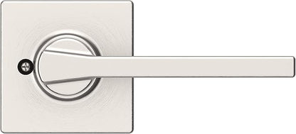 Kwikset Casey Dummy Door Handle, Single Sided Lever for Closets, French Double Doors, and Pantry, Satin Nickel Non-Turning Reversible Interior Push/Pull Lever, with Microban Protection (Pack of 6)