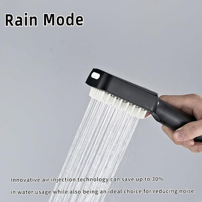 Handheld Shower Head，High Pressure Shower Head,Water Saving Detachable Shower Wand with Solid Brass Body and 5 ft Flexible Hose, Easy to Clean and Durable (Soft Head)