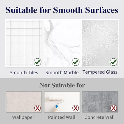 Kitsure Shower Caddy Adhesive, Shower Organizer, XX-Large, Dark Grey | 2 Pack Shower Shelf for Inside Shower, 100% Rustproof Metal Shelves, No-Drill Bathroom Organizers and Storage
