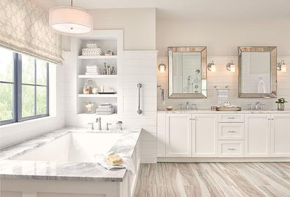 Moen YB6461CH Belfield 1-Light Dual-Mount Bath Bathroom Vanity Fixture with Frosted Glass, Chrome