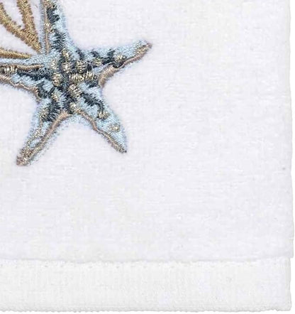 Avanti Linens - Fingertip Towel, Soft & Absorbent Cotton Towel (Stone Harbor Collection, Optic White)