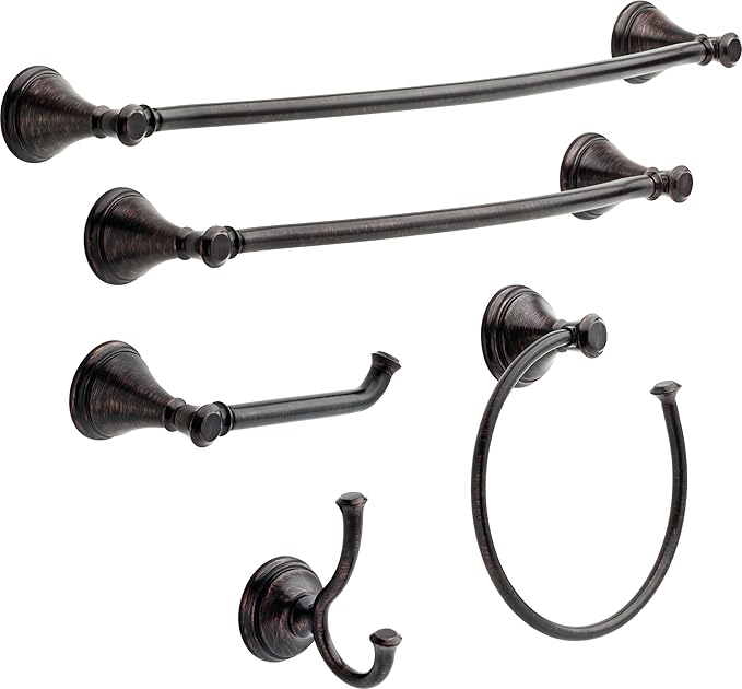 DELTA FAUCET 79750-RB Tissue Holder, 3.63 x 8.38 x 3.63 Inches, Venetian Bronze