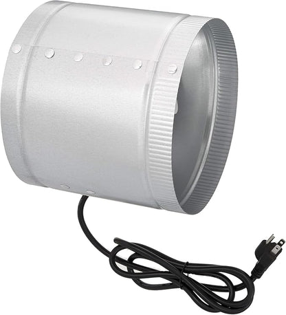 Simple Deluxe 8 Inch Inline Fan 420 CFM, HVAC Booster Exhaust Ventilation Fan with Low Noise for Basements, Bathrooms, Kitchens, Attics and Grow Tents, Silver