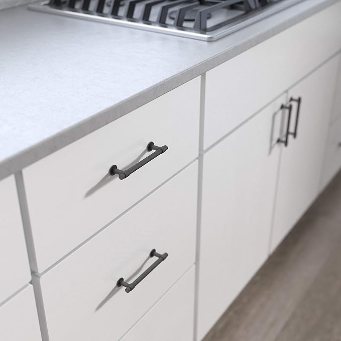 Franklin Brass Francisco (1-Pack) Cabinet Handles 5-1/16" Hole Center Pulls | Heirloom Silver Hardware for Kitchen Drawers, Dressers, Furniture P29618-904-C