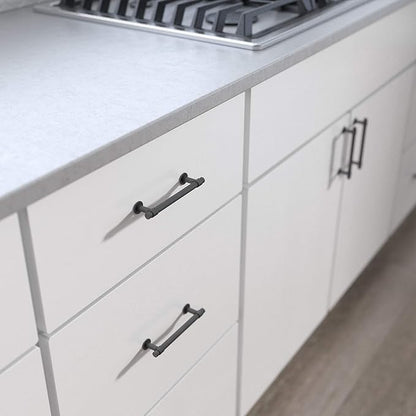Franklin Brass Francisco (1-Pack) Cabinet Handles 5-1/16" Hole Center Pulls | Heirloom Silver Hardware for Kitchen Drawers, Dressers, Furniture P29618-904-C