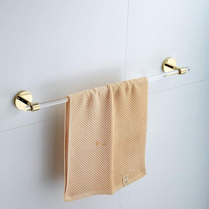 Acrylic Gold Towel Bar Towel Rack for Bathroom Wall Mounted Towel Holder Modern 22.2inch 56.5cm SHUNLI