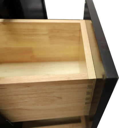 36" Espresso Shaker Bathroom Vanity Base – Ready-to-Assemble Sink Cabinet with Drawers, Freestanding Bathroom Vanity Base Only, No Top or Sink
