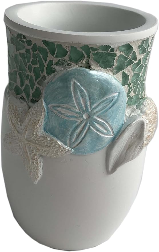 Sweet Home Collection Bathroom Accessories Sets Unique Collections Modern Classic Contemporary Decorative Beautiful Designs Bath Shower Tub Décor, Tumbler, Seascape(Pack of 1)