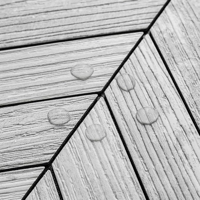 DICOFUN 10-Sheet White Wood Peel and Stick Backsplash, Vintage PVC Stick on Backsplash Wall Tiles for Kitchen and Bathroom