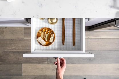 EasyLiner Select Grip Shelf Liner - Easy to Install & Cut to Fit - Non Slip, Non Adhesive, Drawer Shelf & Cabinet Liner for Kitchen, Bathroom, Pantry Cupboards - 12in. x 10ft. - Navy Blue - 6 Rolls