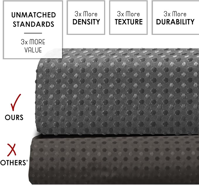 Clara Clark Grey Shower Curtain - Hotel Quality Waffle Fabric Bath Curtain 72x72, Heavy Duty Waterproof Shower Curtains for Bathroom
